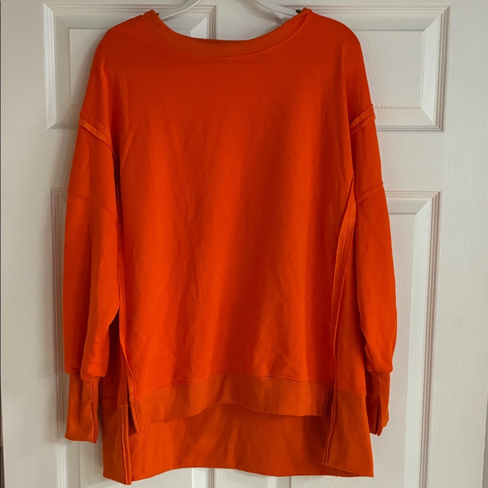 Source Unknown Orange Oversized Sweatshirt